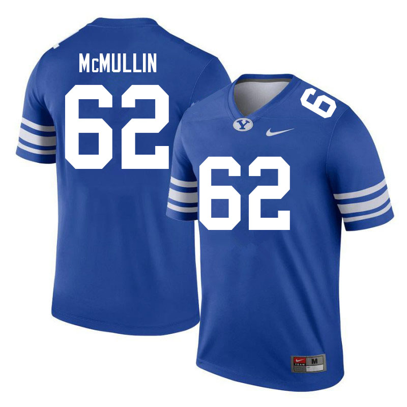 Men #62 Cooper McMullin BYU Cougars College Football Jerseys Sale-Royal